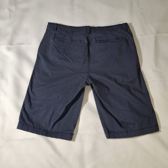 Womens Cotton Bermuda Shorts Size 10 Cotton Spandex w Stretch Dusty Blue George - Picture 3 of 10